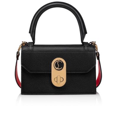 Bolsa Cruzadas Elisa Top Handle S Christian Louboutin Mujer - Negros/Dorados - 3191390PK1A